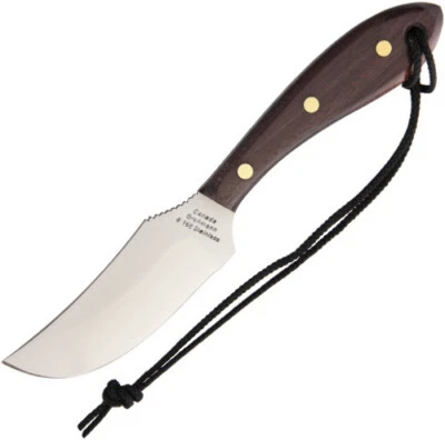 Grohmann Short Blade Skinner Knife R103S 8 1/2" overall. 3 3/4" curved stainless - Image 1 of 2