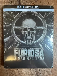 Furiosa - A Mad Max Saga: Black & Chrome Ed. w Steelbook (4K UHD Blu-ray) *NEW* - Picture 1 of 4
