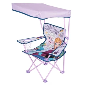 KIDS Disney Frozen Camping Chair with Canopy Foldable Portable outdoor companion - Picture 1 of 6
