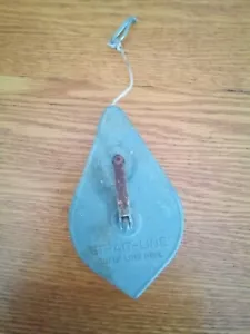 Vintage Strait-Line Chalk Line Reel (Plumb Bob), Made in USA, The Irwin Auger Bi - Picture 1 of 5