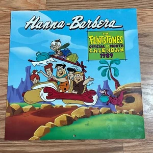 Vintage 1989 The Flintstones Hanna Barbera Autographed Calendar - Picture 1 of 5