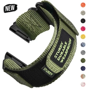 Tactical Nylon Band For Garmin Fenix 8 Solar Epix 7 7X 6 6X Pro 5 5X Sport Strap - Picture 1 of 21