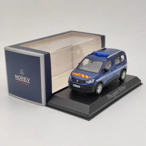 Norev 1/43 Peugeot Rifter Gendarmerie Diecast Models Car Christmas Gift Blue - Picture 1 of 7