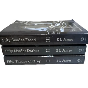 Fifty Shades of Grey Book Trilogy EL James Paperback Darker Freed BDSM Romance - Picture 1 of 11