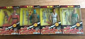 Vintage Set 4 1993 GI Joe Street Fighter II Figures NIB Ryu Guile Blanka M Bison - Picture 1 of 10