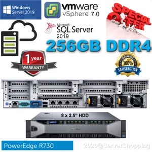 Dell PowerEdge R730 OEM SET 36-Core E5-2697v4 256GB DDR4 2,4TB SSD+4,8TB SAS 10K - Bild 1 von 16
