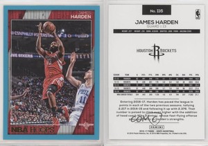 2016-17 Panini NBA Hoops Teal /49 James Harden #116