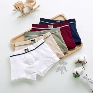 Boys Underwear Cotton Boxer Shorts Children's Panties Kids Underwear For 5 pcs - Picture 1 of 14