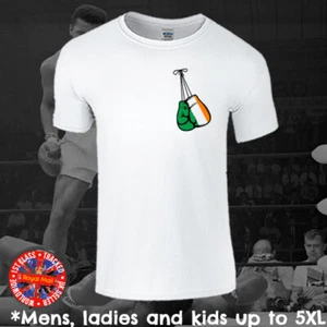 Ireland Eire Irish Boxing Gloves T-shirt Mens Ladies Kids Gift - Picture 1 of 1