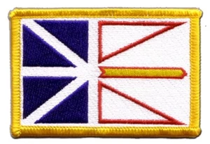 Kanada Neufundland und Labrador Aufnäher Flaggen Fahnen Patch Aufbügler 8x6cm - Foto 1 di 1