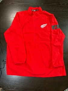 Chaqueta Pullover Adidas Detroit Red Wings NHL 2XL Roja Media Cremallera - Imagen 1 de 7