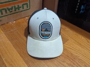 Patagonia Retired Vesper Roger That Hat Trucker Adjustable Baseball Beige - Picture 1 of 9