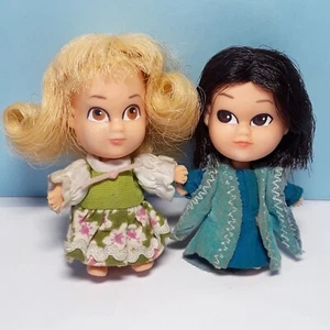 Vintage Hasbro Storykins Kiddle Type Dolls GOLDILOCKS & SLEEPING BEAUTY - Picture 1 of 8