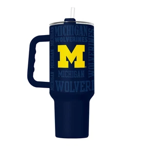 Michigan Wolverines Tumbler 40oz Powder Coat Replay - Picture 1 of 1