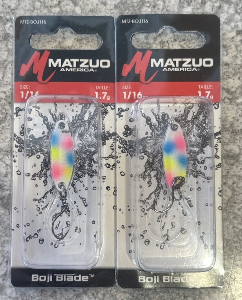 2 paquetes de cuchillas de boji Matzuo 1/16 OZ Wonder Bread cuchara de pesca en hielo Foto 1 de 1