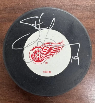 Steve Yzerman Signed Autographed Puck JSA Cert - Image 1 of 2