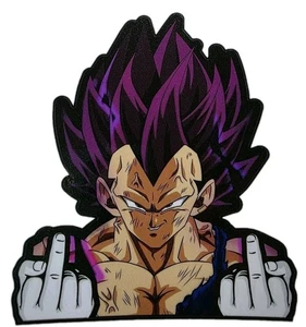 Vegetta Middle Finger  DECAL  4.5 " x 5"  Full Color Sticker *LAMINATED* - Picture 1 of 3