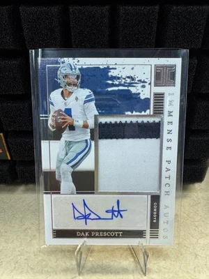 2025 Panini Impeccable Dak Prescott Immensde Patch Auto /15 Cowboys SSP - Image 1 of 2