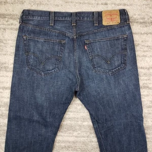 Levi's 501 Jeans Mens 38x30 Classic Straight Button Fly Blue Measure 37x29 - Picture 1 of 9