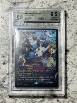Doubling Season FOIL #428 BGS 9.5 GEM MINT (MTG Foundations 2024) - Image 1 of 3