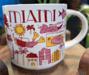 Starbucks Been There Series Across The Globe Collection Coffee Mug 2021 MIAMI - Picture 1 of 8
