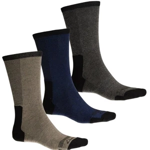 Paquete de 3 calcetines Clarks para hombre medio cojín canal de aire soporte para arco, doble talla L - Imagen 1 de 10