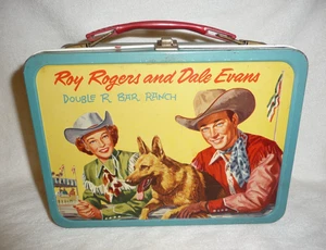 Roy Rogers und Dale Evan’s Double R Bar Ranch Blech Brotdose gute Grafik - Bild 1 von 7