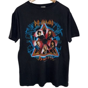 T-shirt vintage anni 80 1988 Def Leppard 'Hysteria' tour UK, media, punto singolo  - Foto 1 di 11