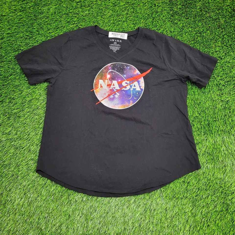 Camisa NASA Outer-Space Planet feminina 2XL 21x25 preta - Imagem 1 de 4