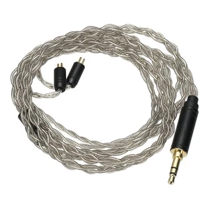 IEM Cavo Auricolare 28AWG 1,2m 4 Core HiFi Cavo Monitor Orecchio Grigio (3,5mm, 2PIN) - Foto 1 di 7