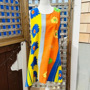 Vintage Jams World Sleeveless 90's Dress with Daisy Print (size S) - Picture 1 of 10