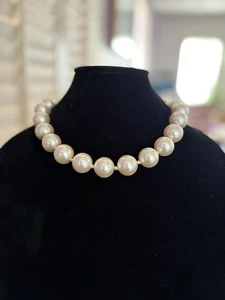 Collar de perlas vintage de alta gama de moda audaz declaración imitación perla grande años 60 - Imagen 1 de 20