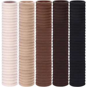 150 Pcs Elastic Hair Ties No Damage for Thick & Thin Hair, Ponytail Holders, ... - Picture 1 of 7