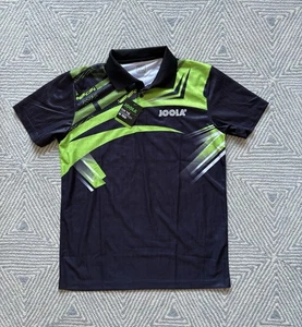Joola Helix Polyester Polo Shirt - Black/Green - Large - NWT - Picture 1 of 5