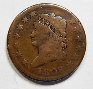 1808 Large Cent Classic Turban VG/Fine Details 🔥 - Picture 1 of 2