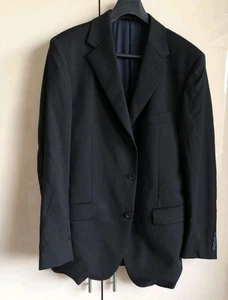 YVES SAINT LAURENT Vintage Black Blazer Jacket, Pure New Wool, Viscose, shrunken - Picture 1 of 7