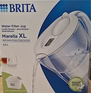 BRITA Marella XL 3.5L Water Filter Table Jug with 1 x Maxtra PRO Cartridge WHITE - Picture 1 of 7