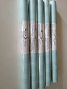 5 Rolls Donna Dewberry Wallpaper Blue/green Turquoise Vintage NOS 56 SQ.FT Per - Picture 1 of 8