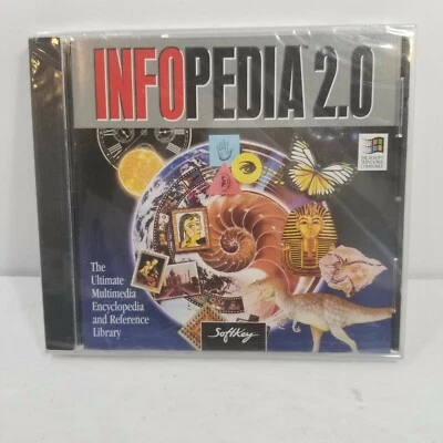 Infopedia 2.0 PC cd-rom disk disc  windows 95 & 3.1-29 Volume Encyclopedia - NEW - Image 1 of 2