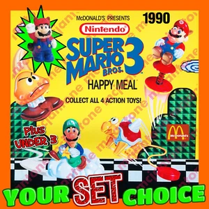 JUEGO McDonald's 1990 SUPER MARIO BROS. Videojuego Nintendo LUIGI Juguetes TU ELECCIÓN - Imagen 1 de 11