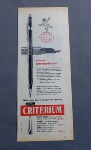 ANTIQUE ADVERT CLIPPING 291017 ADVERTISING PUB / CRITERIA INTERNATIONAL CLASS - Picture 1 of 1