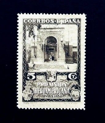 Sello ESPAÑA - 1930 Exposición Hispanoamericana Sevilla Sn 435 Como Nuevo OG LH  Foto 1 de 2