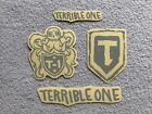 New 4 x Terrible One BMX Stickers Grey & Clear Frame Forks Bars Sticker T1 Decal