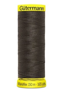Gutermann Maraflex Elastic Thread 150m #696 BLACK BROWN - Picture 1 of 1