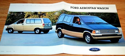 Ford Aerostar 1988 distribuidor original póster desplegable anuncio impreso 88 Foto 1 de 2