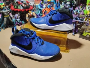 Nike Boys Team Hustle D9 AQ4224-400 Blue Basketball Shoes Sneakers Size 5Y - Picture 1 of 6