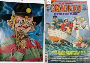 Cracked 1989 Collector’s Edition #80 and #236 July 1988 Schwarzenegger Stallone - Picture 1 of 9