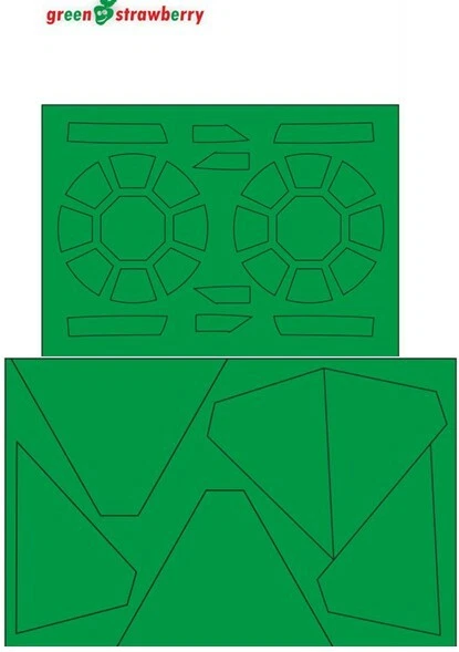 Verde Fragola AM4 1/72 Star Wars Primo Ordine Tie Starfighter Maschera per Ban - Immagine 1 di 1