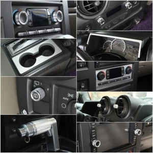 Car Accessories Interior Silver Alloy Cover Trim Decoration for Hummer H2 03-07 - Picture 1 of 122