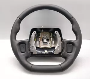 JEEP GRAND CHEROKEE ZJ XJ STEERING WHEEL FLAT NEW LEATHER SPORT CUSTOM 1993-1996 - Picture 1 of 5